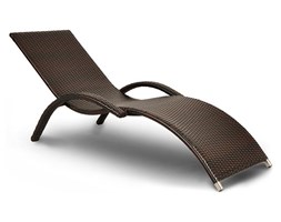 Leżak z technorattanu MARGO Brown