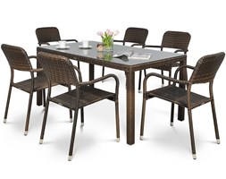 Zestaw ogrodowy OPTIMA/TORINO 6+1 Modern Brown