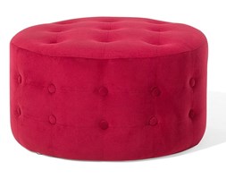 Puf tapicerowany ø 55 cm czerwony TAMPA