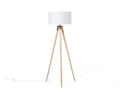 Lampa stojąca - lampa podłogowa w kolorze białym - oświetlenie - NITRA