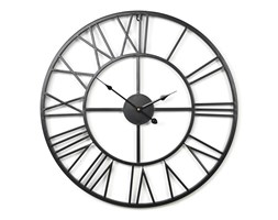 ZEGAR 60CM ŚCIENNY METALOWY LOFT INDUSTRIALNY CZARNY