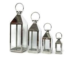 KOMPLET LATARNI METALOWYCH LAMPA SHABBY 4SZT