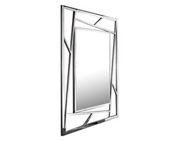 Lustro w geometrycznej stalowej ramie GG-1019A