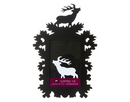 Ramka na zdjęcie PT Silhouette Deer czarna średnia